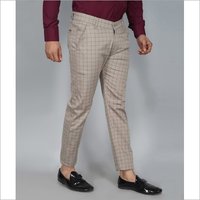 Mens Check Slim Fit Trouser