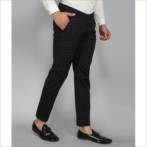Mens Check Slim Fit Trouser