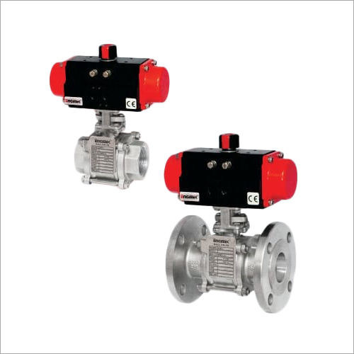 3 Pieces Ball Valve With Pneumatic Rotary Actuator Application: Industrial.