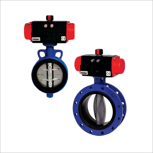 Pneumatic Rotary Actuator Operated Butterfly Valve