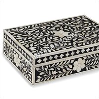 Bone Inlay Box Black