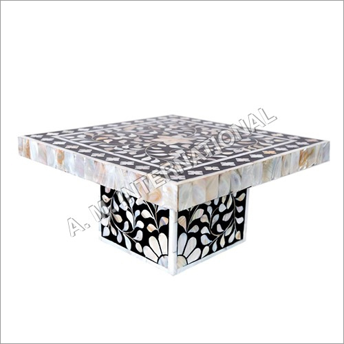 Mother of Pearl Inlay Cake Stand