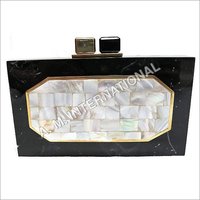 Resin clutch with Mother of Pearl
