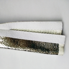 Reflective Heat Shield Fiberglass Sleeve With Velcro