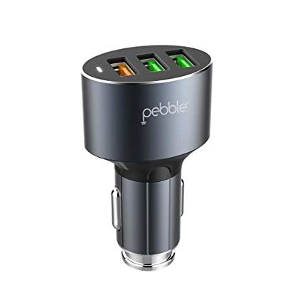 Black 3 Usb Port Ultra Fast Car Charger