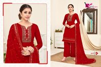 Australian Georgette With Heavy Embroidered Suit