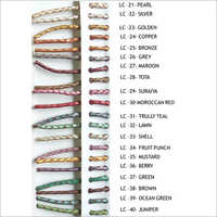Leather Braided Metalic Colors Cords