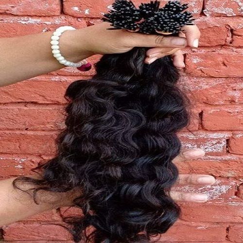 Natural Wavy Keratin Hair Extension Hair