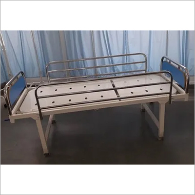 White Semi Fowler Bed With Wooden Panel 2 Rails