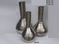Hammered Aluminium Flower Vase