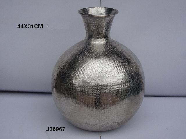 Hammered Aluminium Flower Vase