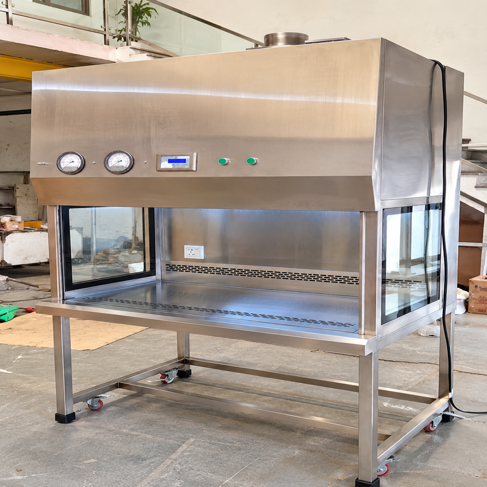 Stainless Steel Biological Safety Cabinet - Color: White- Silver