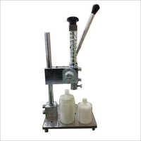 Manual Led Bulb Tikki Fitting Machine - Steel, 12x8x15 Inches | Manual Operation, Durable Design, Precise Fitting