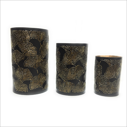 Coated Home Decoration Iron Votive Candle Holder Set