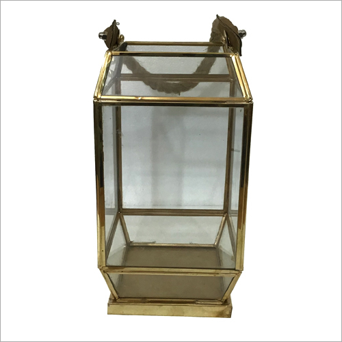 Gold Glass Hanging Lantern