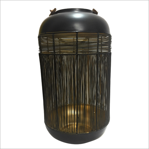 Black & Gold Decorative Wire Hanging Lantern