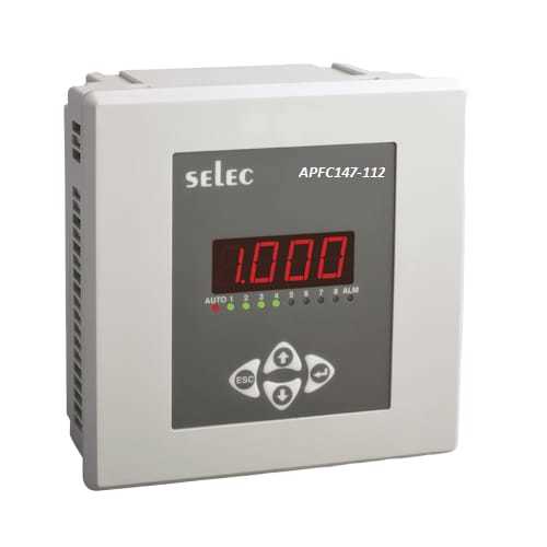 APFC147-108-90/550V SELEC Automatic Power Factor Controller With 8 Relay