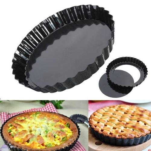24 Cm Detachable Pizza Plate - Aluminum, 24 x 2.8 Cm Dimensions | Lightweight 350 g, Plain Shade for Convenient Kitchen Use
