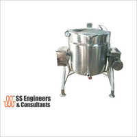 Rice Cooking Vessel - Stainless Steel, Steam Or Heat Transfer Oil Powered, Mirror Polished Finish