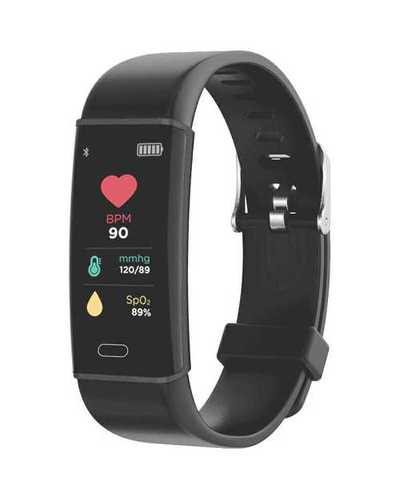 Black Pebble Kardio + Fitness Tracker With Heart Rate And Bp Monitoring