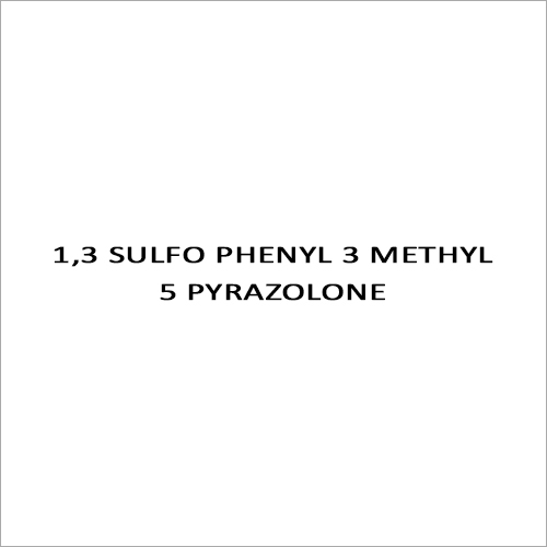 1,3 Sulfo Phenyl 3 Methyl 5 Pyrazolone