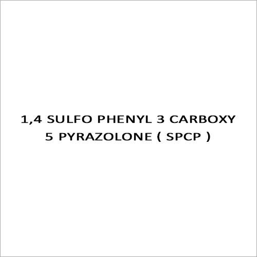 1,4 Sulfo Phenyl 3 Carboxy 5 Pyrazolone ( Spcp )