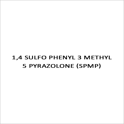 1,4 Sulfo Phenyl 3 Methyl 5 Pyrazolone (Spmp)