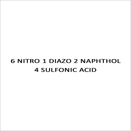 6 Nitro 1 Diazo 2 Naphthol 4 Sulfonic Acid