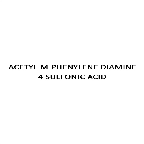 Acetyl M-phenylene Diamine 4 Sulfonic Acid CAS : 88-63-1