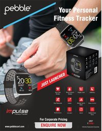 Pebble IMPULSE Fitness Tracker With Heart Rate And BP Monitoring