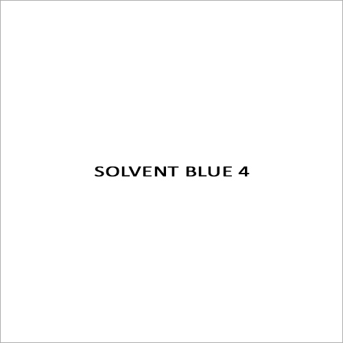 Solvent Blue 4 Solvents Dyes