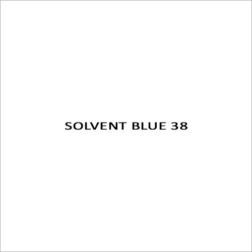 Solvent Blue 38 Solvents Dyes