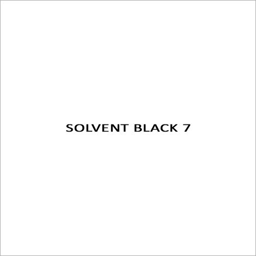 Solvent Black 7 Solvents Dyes