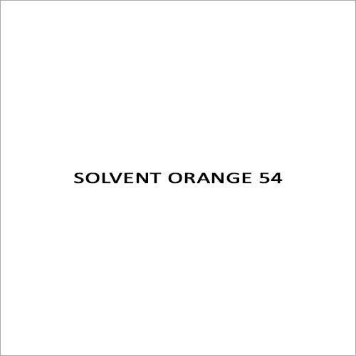 Solvent Orange 54 Solvents Dyes