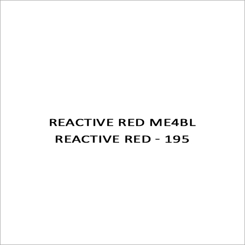 Reactive Red ME4BL Reactive Red - 195