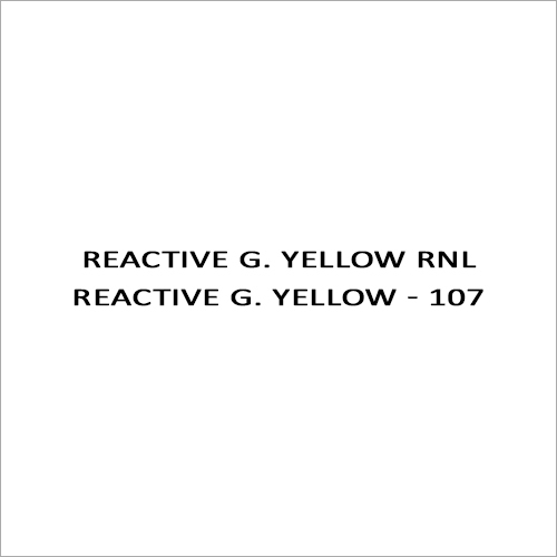 Reactive G. Yellow RNL Reactive G. Yellow - 107