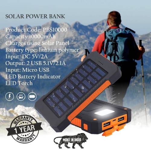 Solar Power Bank 10000mAH By INSPIRING TECHNOLOGIES