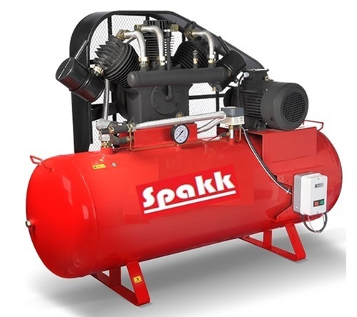 Spakk Piston Type Tank Mounted Air Compressor