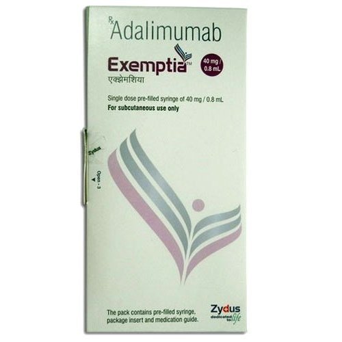 Exemptia Injection Ingredients: Adalimumab (40Mg/0.8Ml)