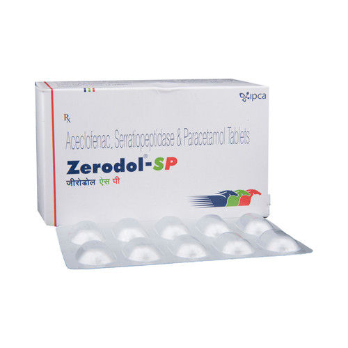 Aceclofenac Paracetamol Serratiopeptidase Tablets Manufacturer Supplier Exporter From India