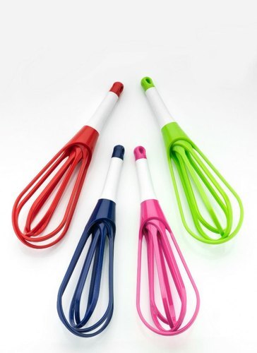 Foldable Plastic Whisk Beater - Plastic, 29x8x4 cm | Rust Resistant, Non-Stick, Dishwasher Safe, Easy to Clean & Store, Ideal for Kitchen Use