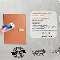 Wireless Diary Power Bank 5000mAh