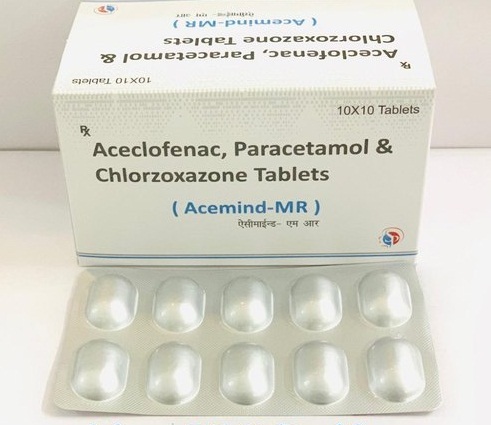 Aceclofenac, Paracetamol & Chlorzoxazone Tablets