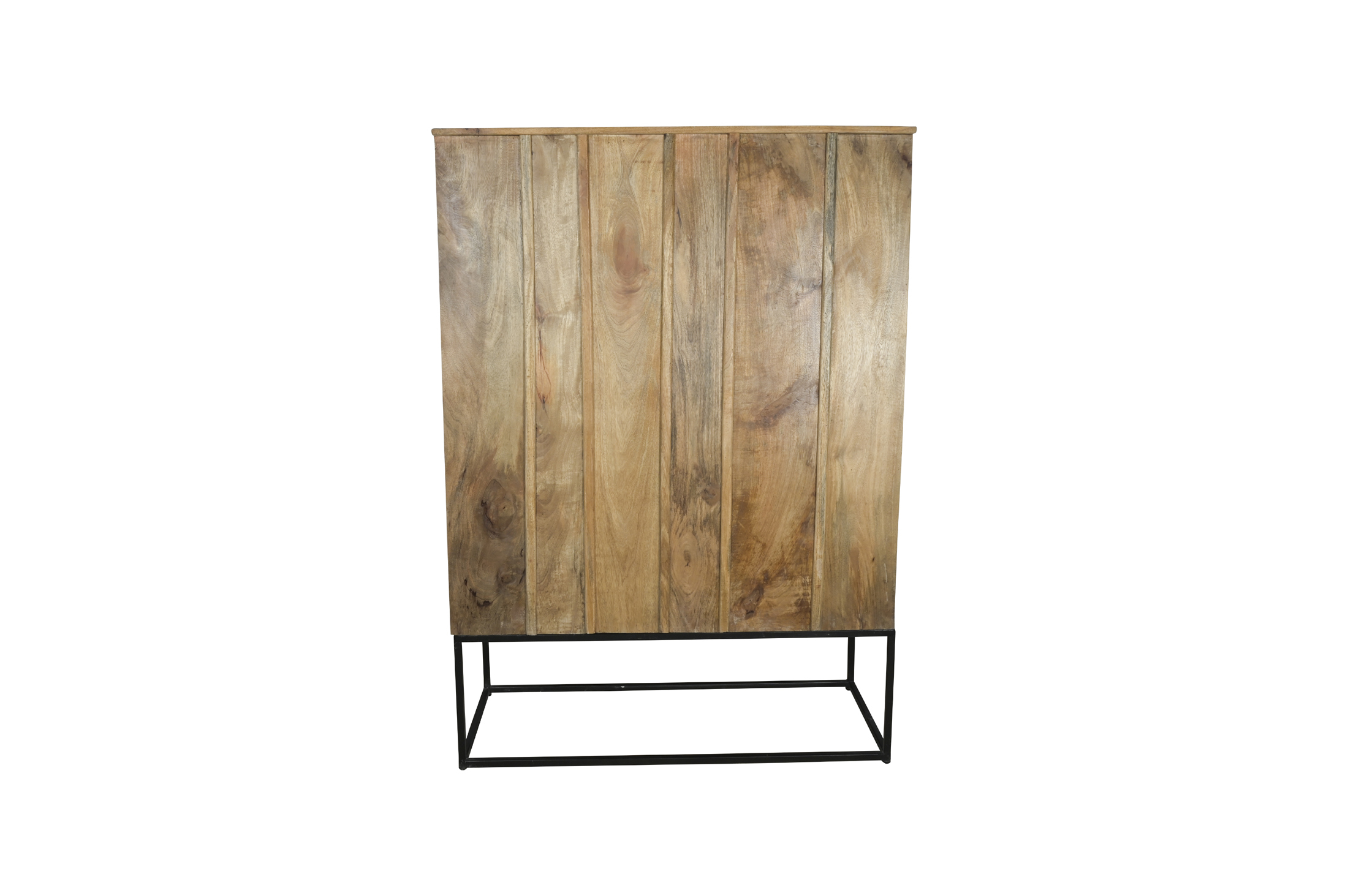 Iron & Wooden Carved Almirah
