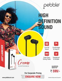 Pebble Play Wired Earphones