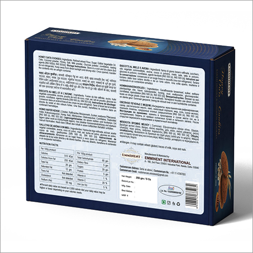 Baked Honey And Oatsmeal Cookies