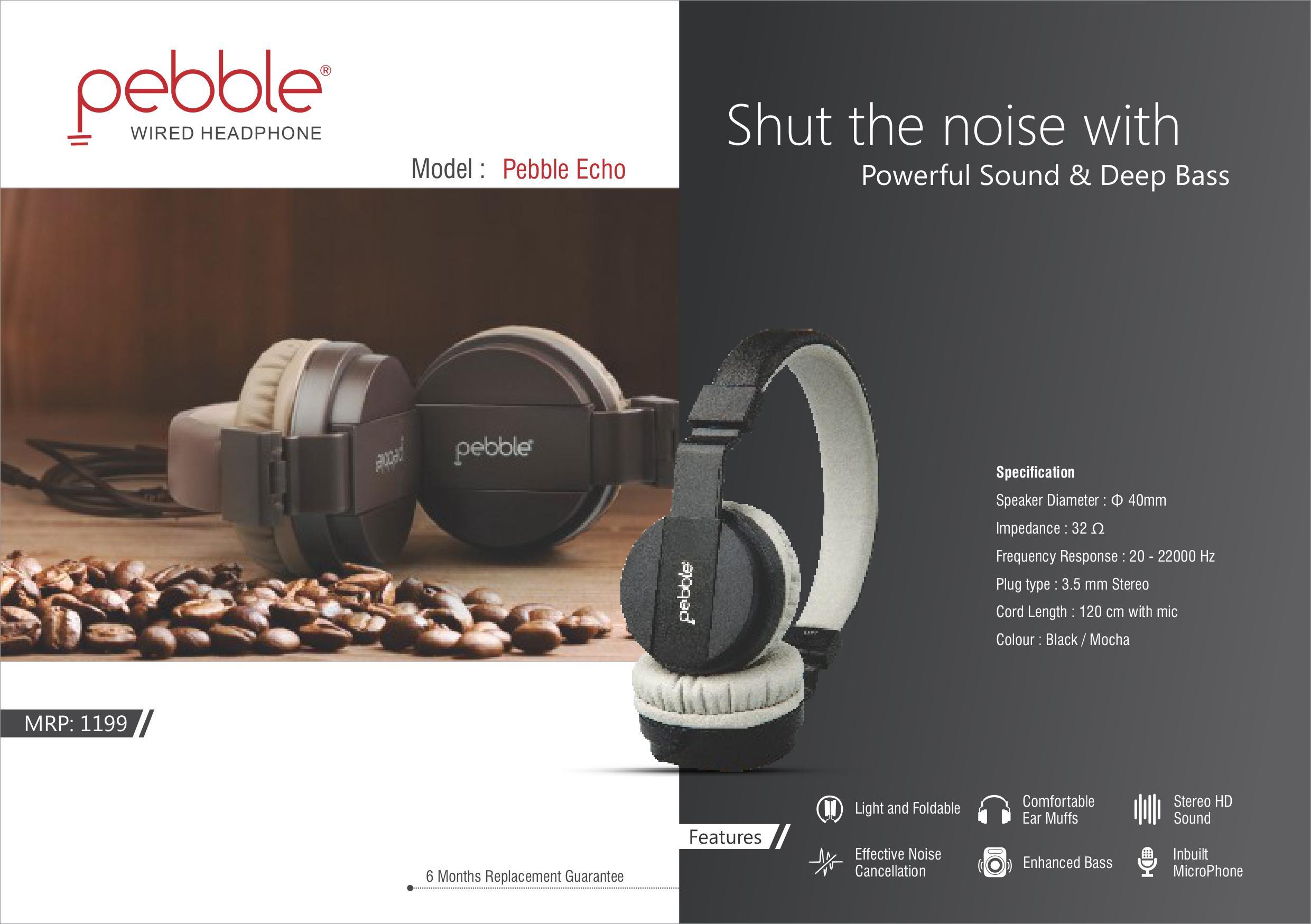 Pebble ECHO Wired Headphones