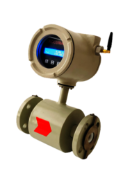 Medidor de fluxo eletromagntico com sistema da telemetria como por o Guideline de CGWA