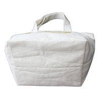 Natural Canvas Tote Bag With Open Hanging Pocket