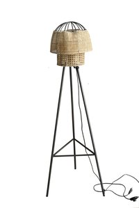 Iron & Cane Floor Lamp